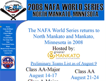 Tablet Screenshot of 2008ws.nafafastpitch.com